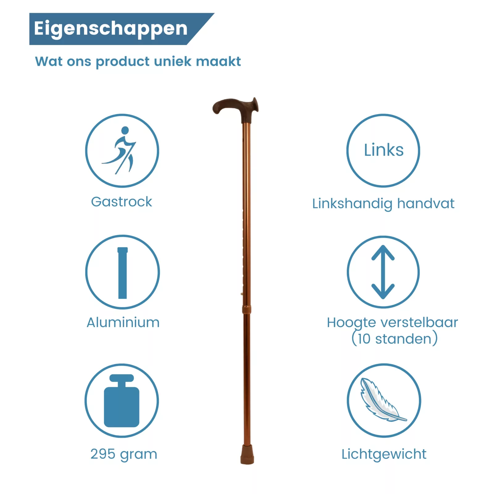 Bâton de marche « Relax Grip » ergonomique