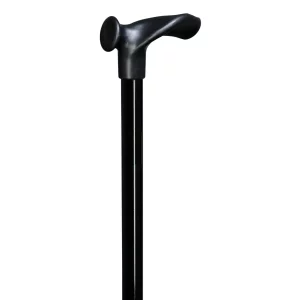 Canne de marche ergonomique avec poignée « Relax » en noir, pour droitier