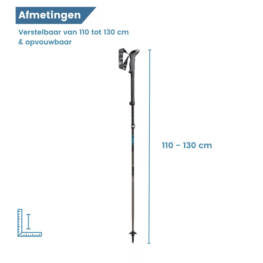 Dimensions des bâtons de randonnée pliables