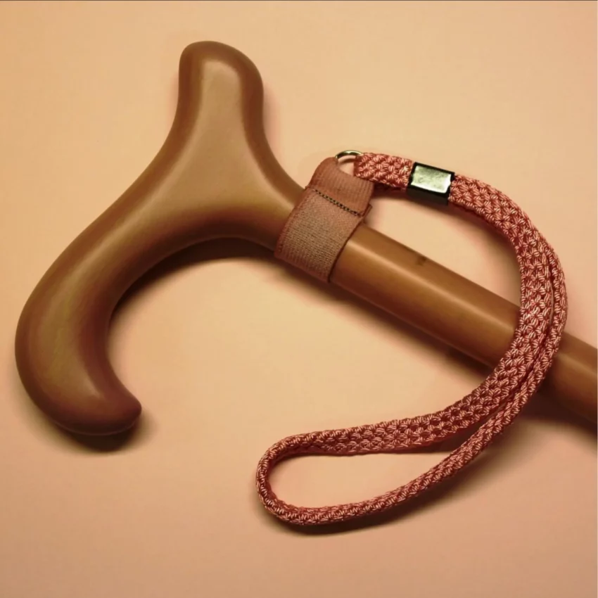 dragonnes marron pour cannes de marche