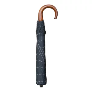 parapluie pliable avec poignée en bois