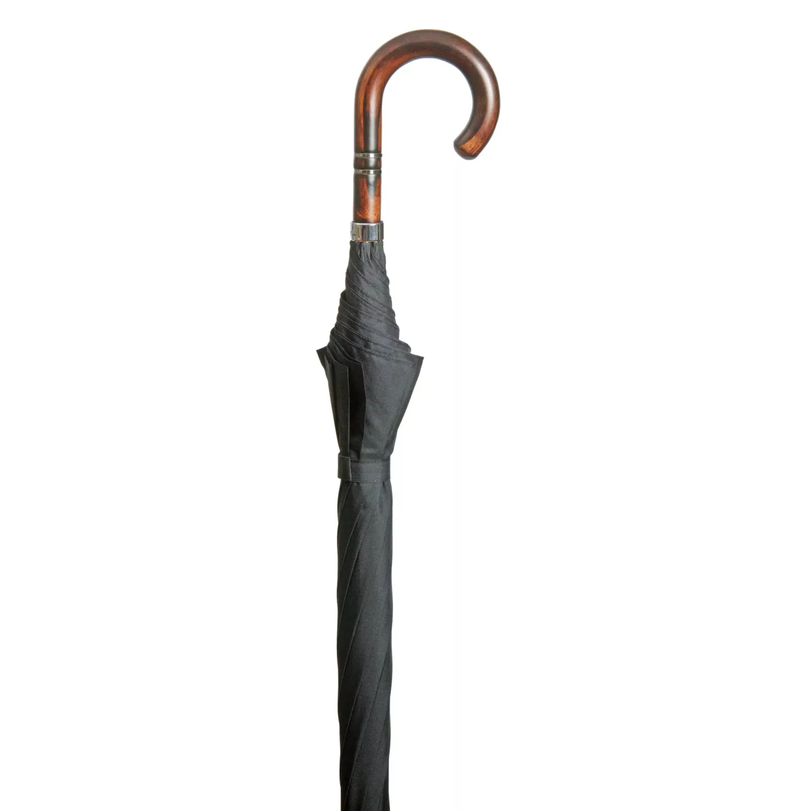 Parapluie avec manche en bois d’acacia, 110 cm de diamètre