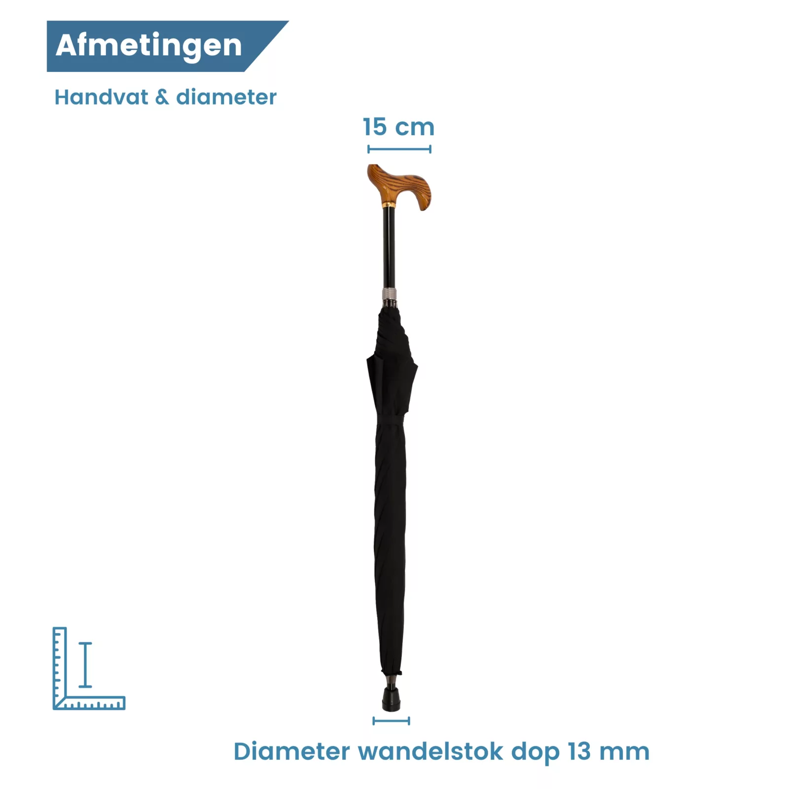 diamètre de la canne-parapluie