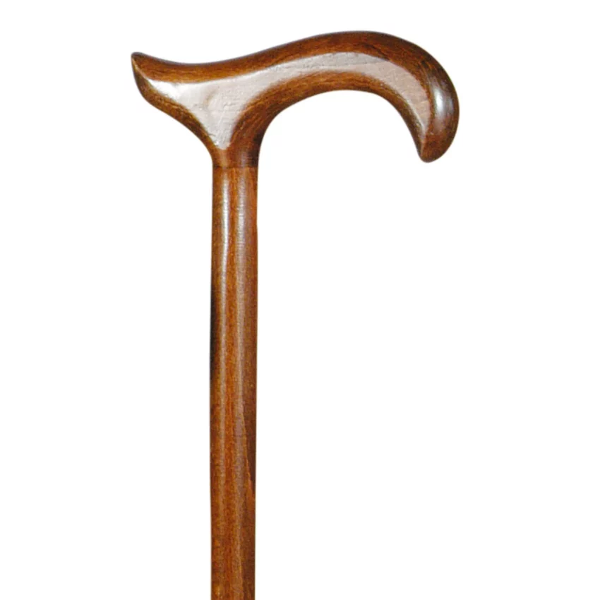 bâtons de marche en bois de hêtre marron