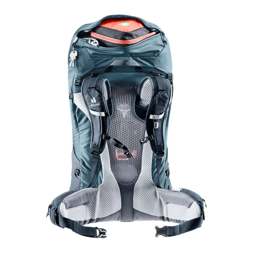 deuter Sac à dos de trekking Futura Air Trek 50+10 – Homme – Bleu