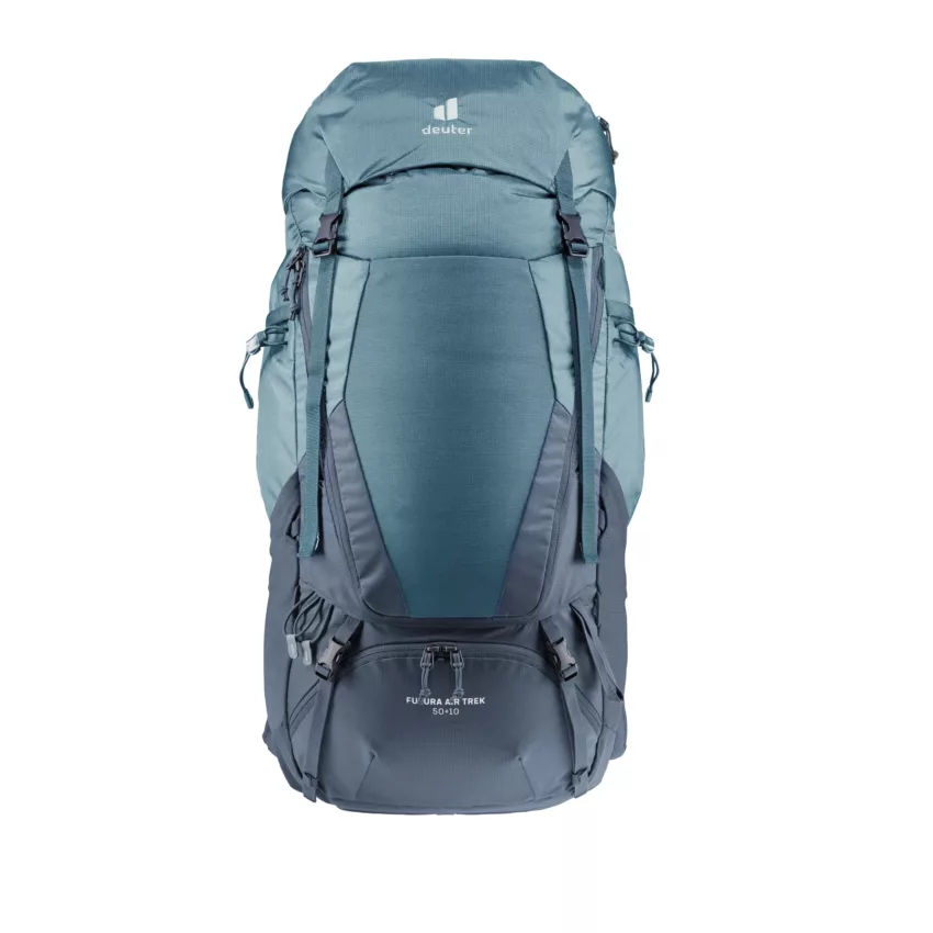 deuter Sac à dos de trekking Futura Air Trek 50+10 – Homme – Bleu