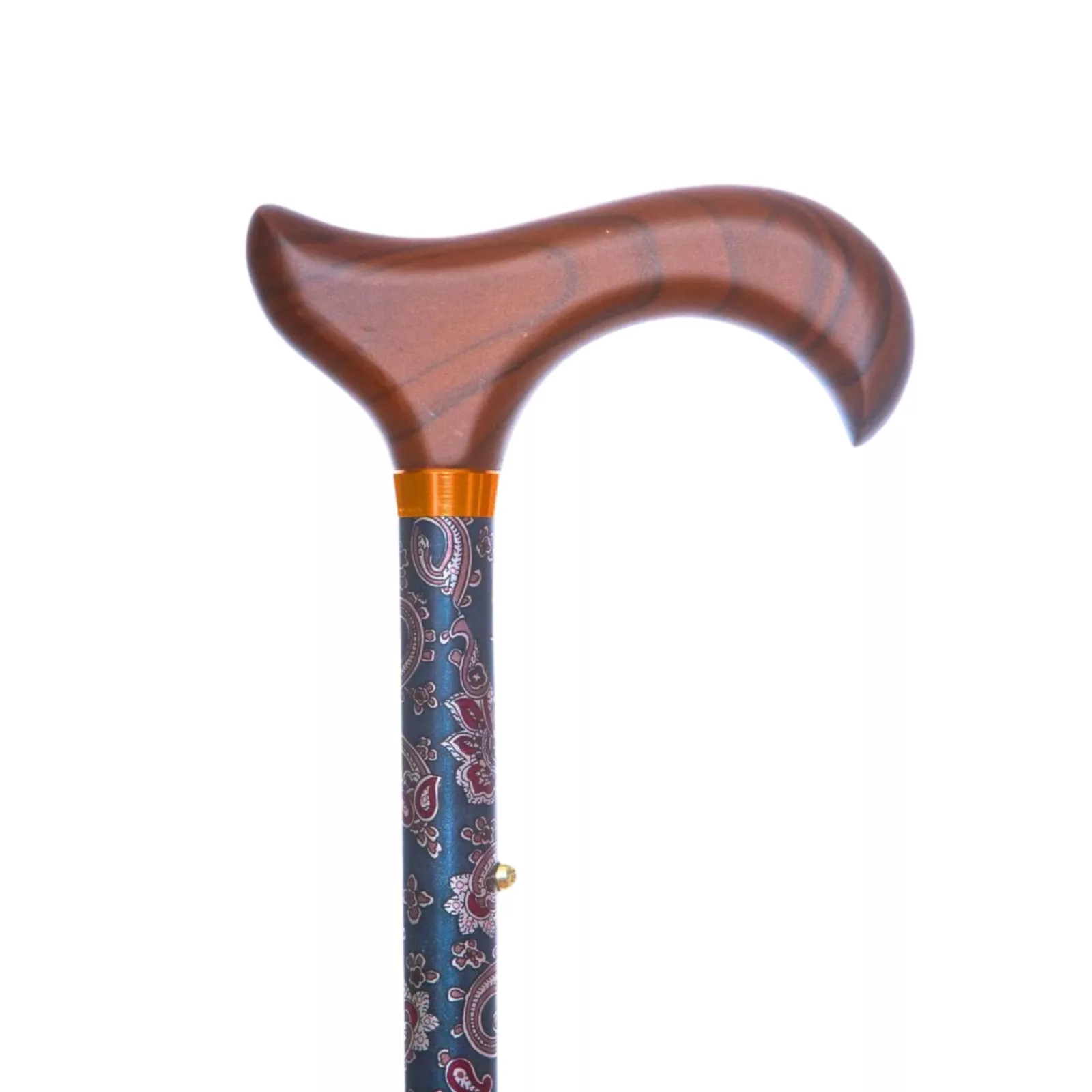 garcia 1880 canne de marche pliable avec poignée imprimée cachemire verte