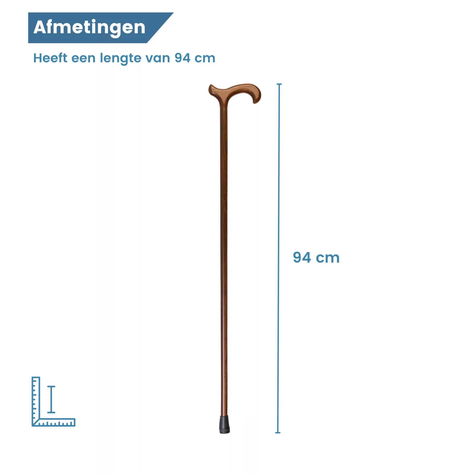 Dimensions de la canne de marche en hêtre