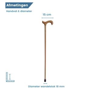 diamètre de la canne de marche en bois