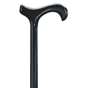 canne de marche en hêtre noire