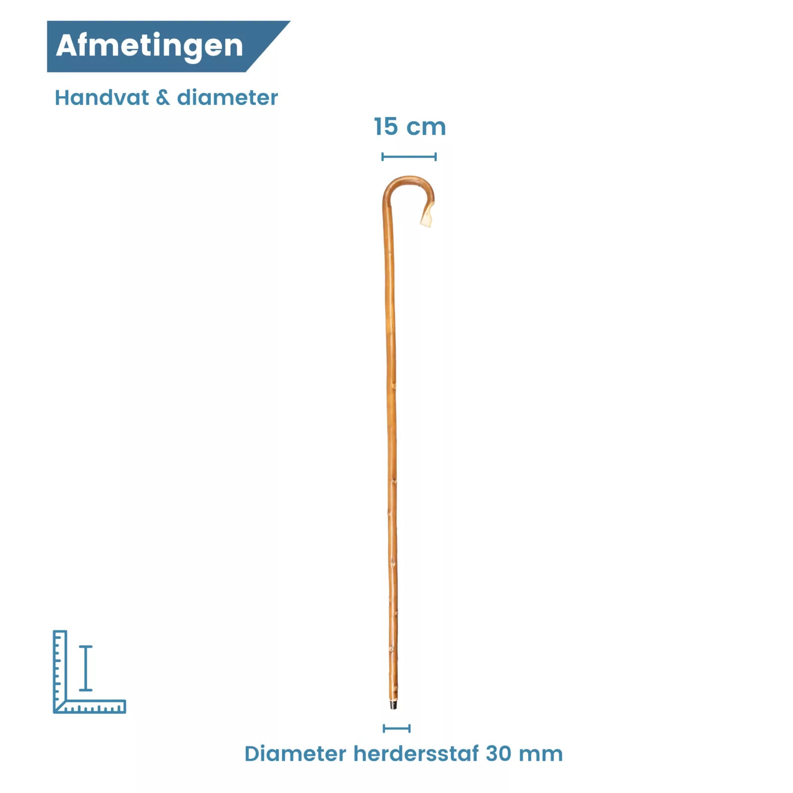 gastrock Houlette de berger en bois de châtaignier, 137 cm de diamètre