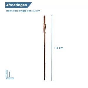 gastrock Bâton de chasse chasseur avec chien de chasse bois de châtaignier logo longueur