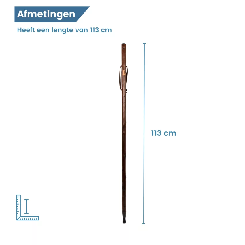 gastrock Bâton de chasse chasseur avec chien de chasse bois de châtaignier logo longueur