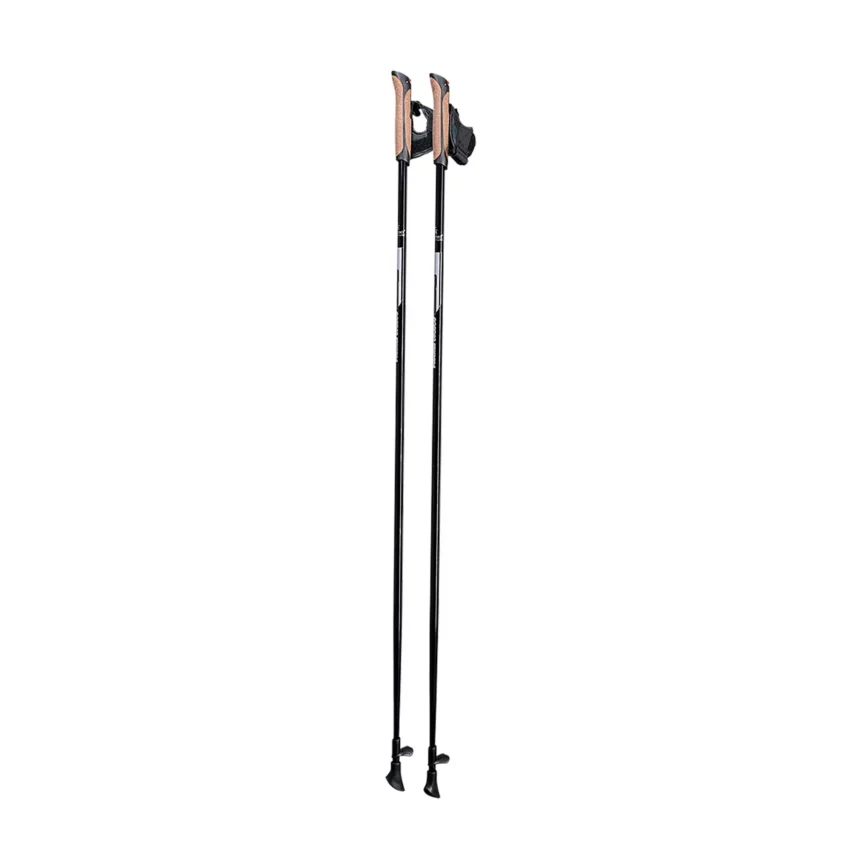 Deux bâtons de marche nordique en carbone de 115 cm de long