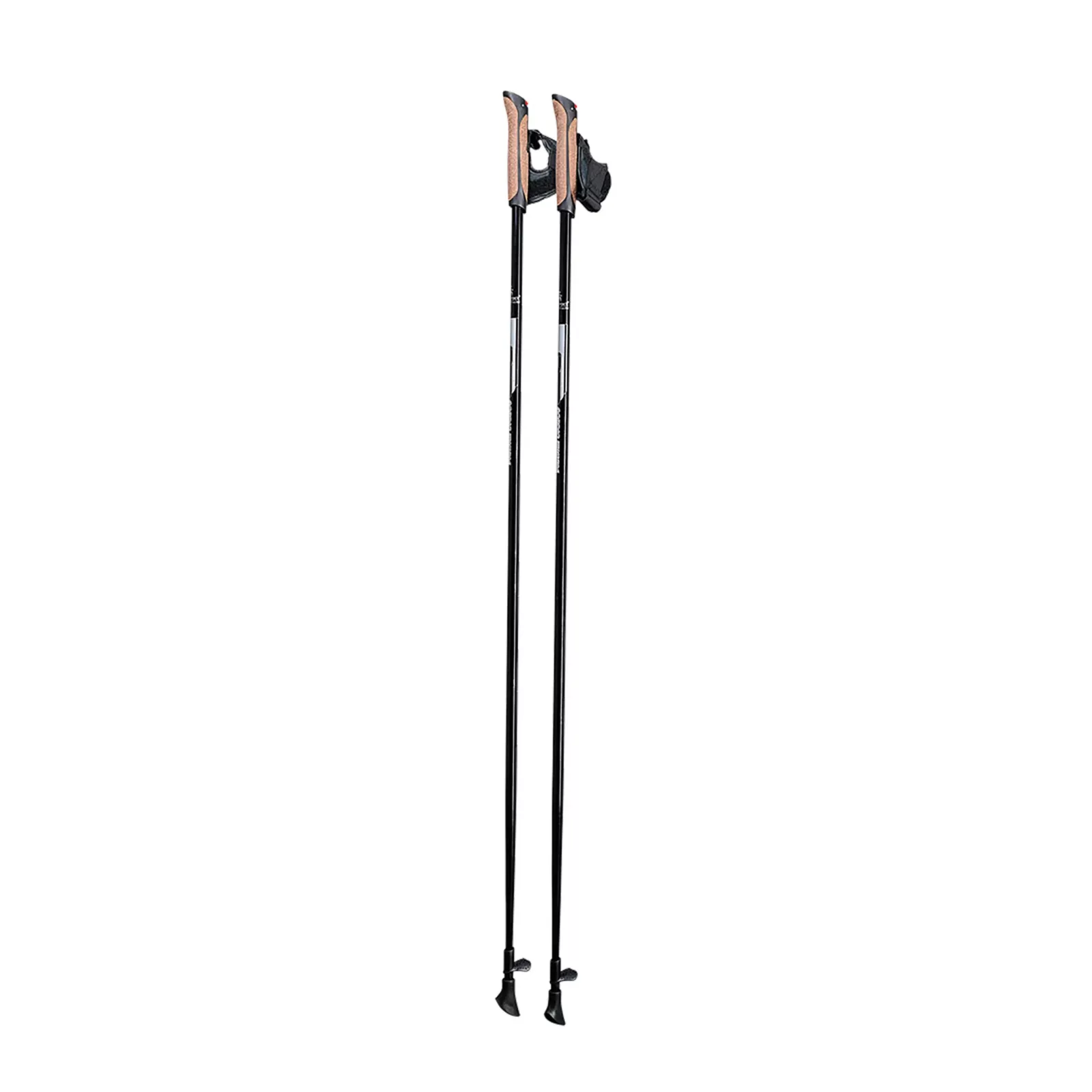 Deux bâtons de marche nordique en carbone de 115 cm de long