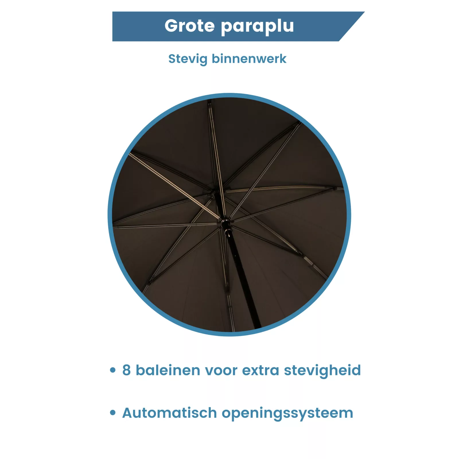 intérieur du parapluie