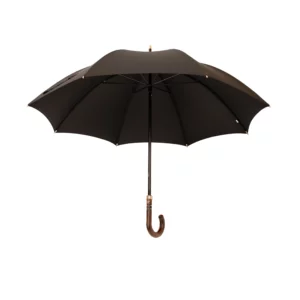 Parapluie en bois d’acacia, manche de 108 cm de diamètre, noir