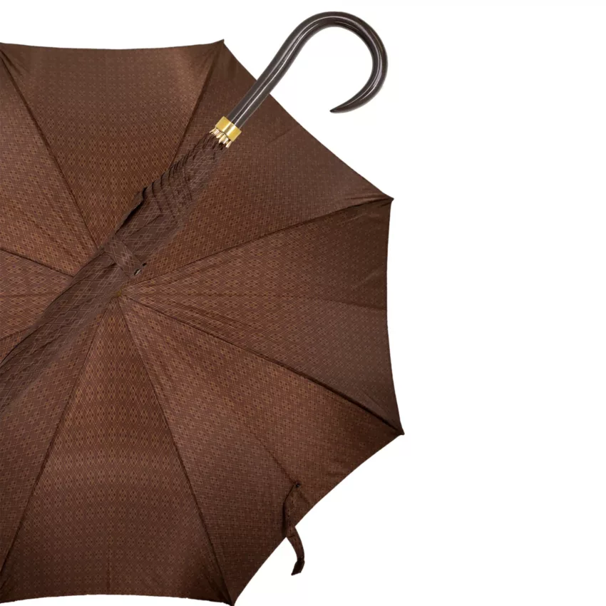 gastrock Parapluie marron en satin italien