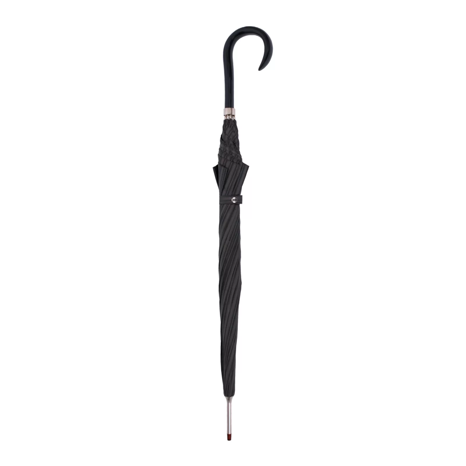 Parapluie en satin italien gris foncé