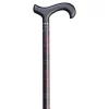 Gastrock Canne en carbone - Réglable - Rouge - Motif losange