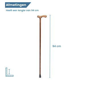 Dimensions du bâton de marche marron