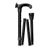 Gastrock Canne de marche ergonomique - Pliable - Noir - Poignée Relax - Droite