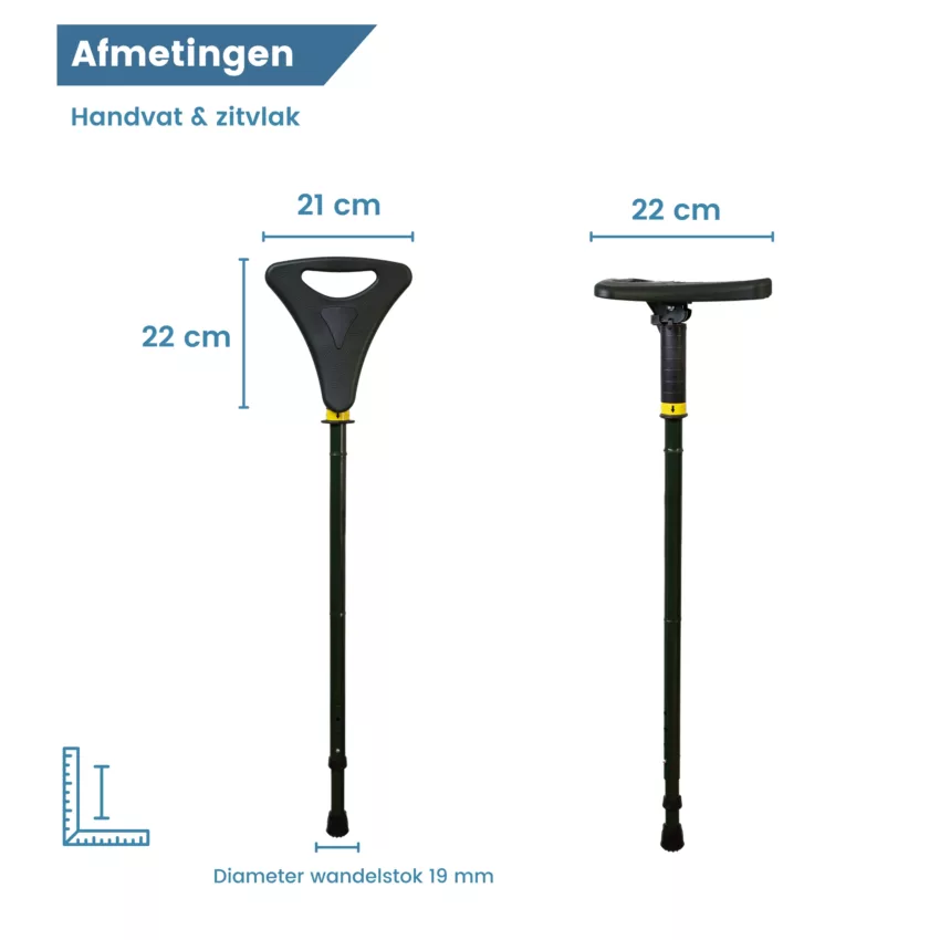 gastrock Canne-siège « flipstick » vert
