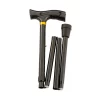 Gastrock Canne de marche pliable – Avec alarme et lampe – Noir – Poignée Fritz