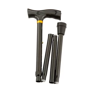 bâton de marche pliable avec alarme et lampe