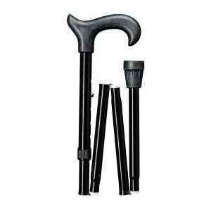 gastrock canne de marche pliable noire Derby