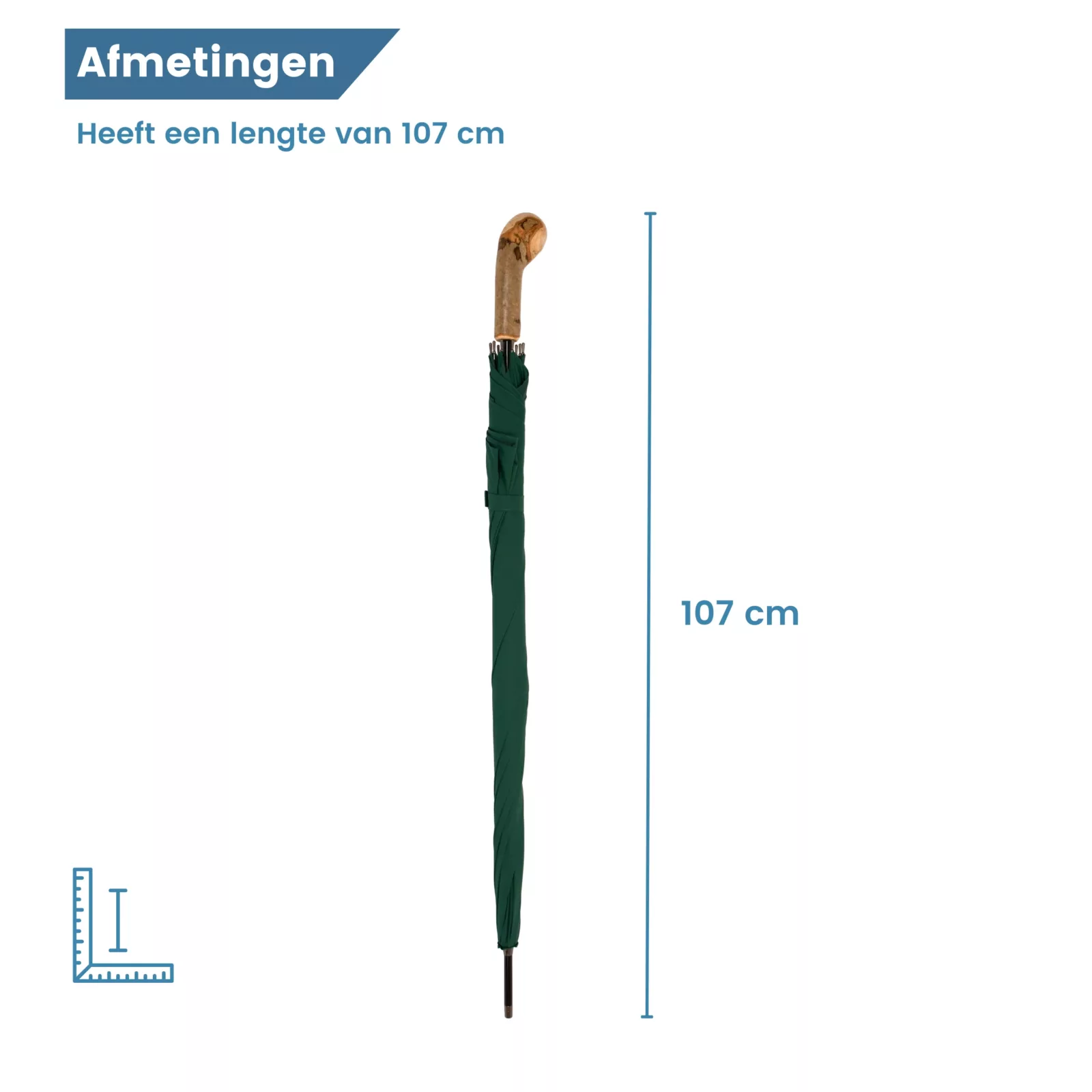 dimensions du parapluie de golf vert