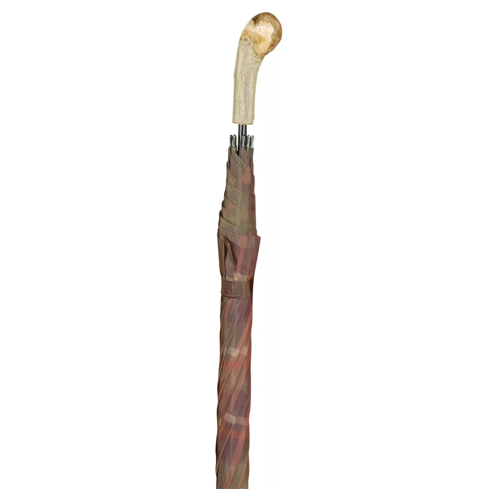 Parapluie de golf Elite, poignée rustique, couleurs d’automne