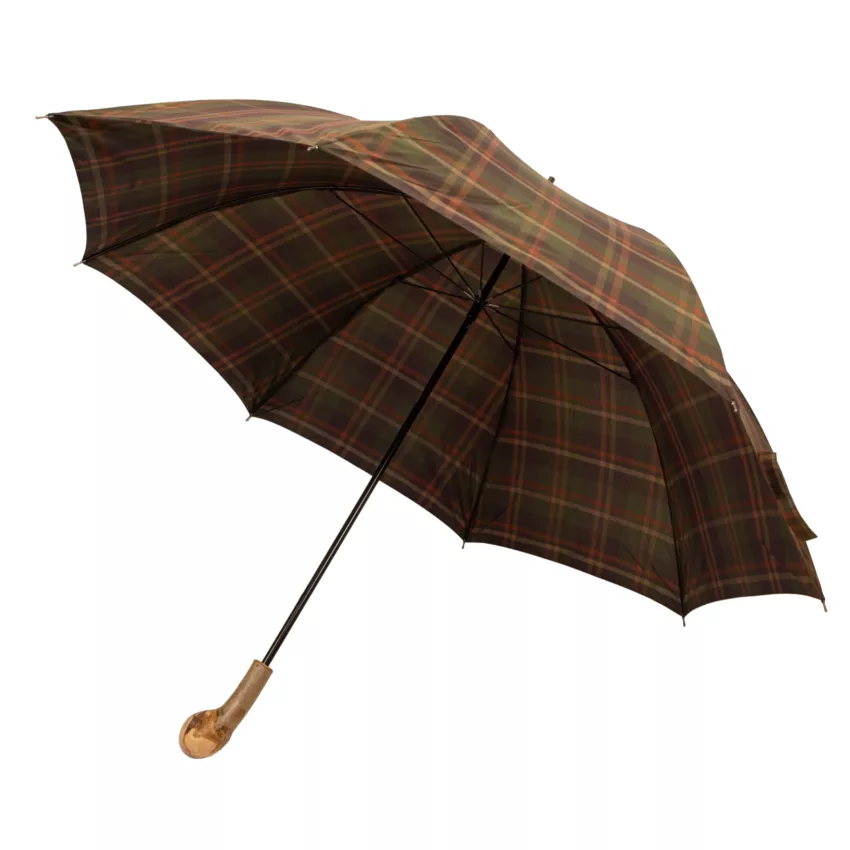 Parapluie de golf elite poignée à bouton rustique teintes d’automne ensemble