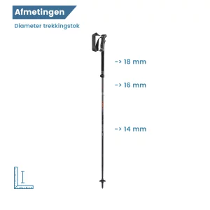 bâton de trekking Legacy pliable, diamètre