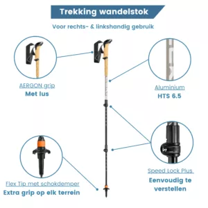 bâton de trekking Makalu 2026 antishock légers et compacts