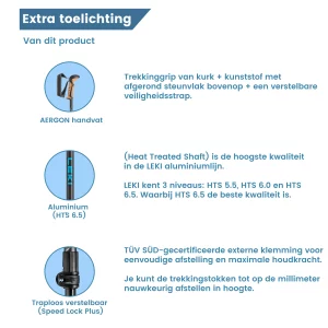 Description des bâtons de trekking Khumbi « antishock » légers
