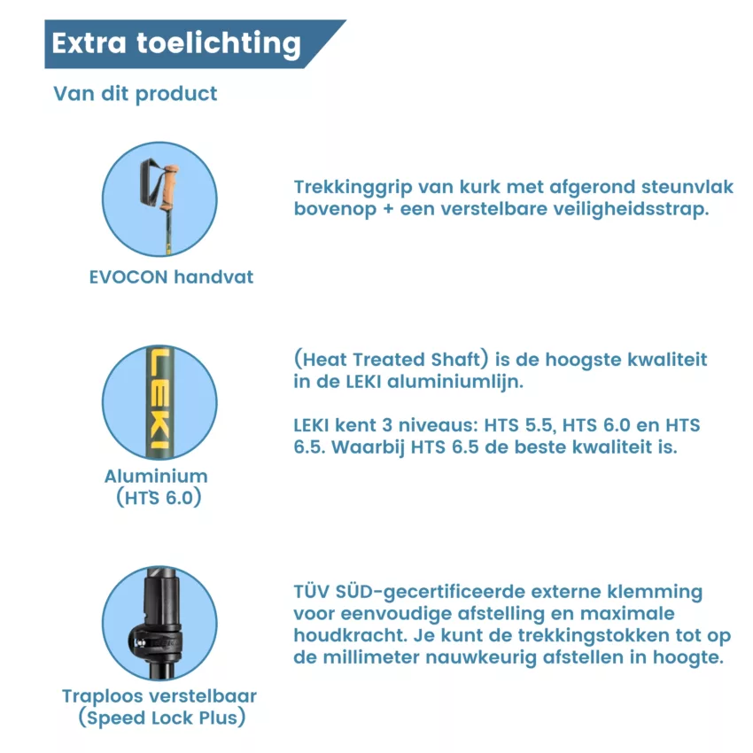 Bâtons de trekking Legacy antishock , explications sur les modèles légers