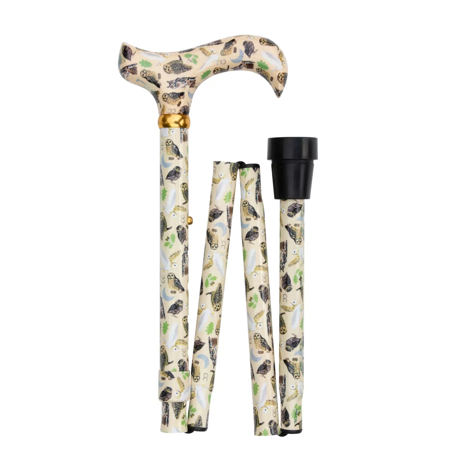canne de marche pliante « British Owls »