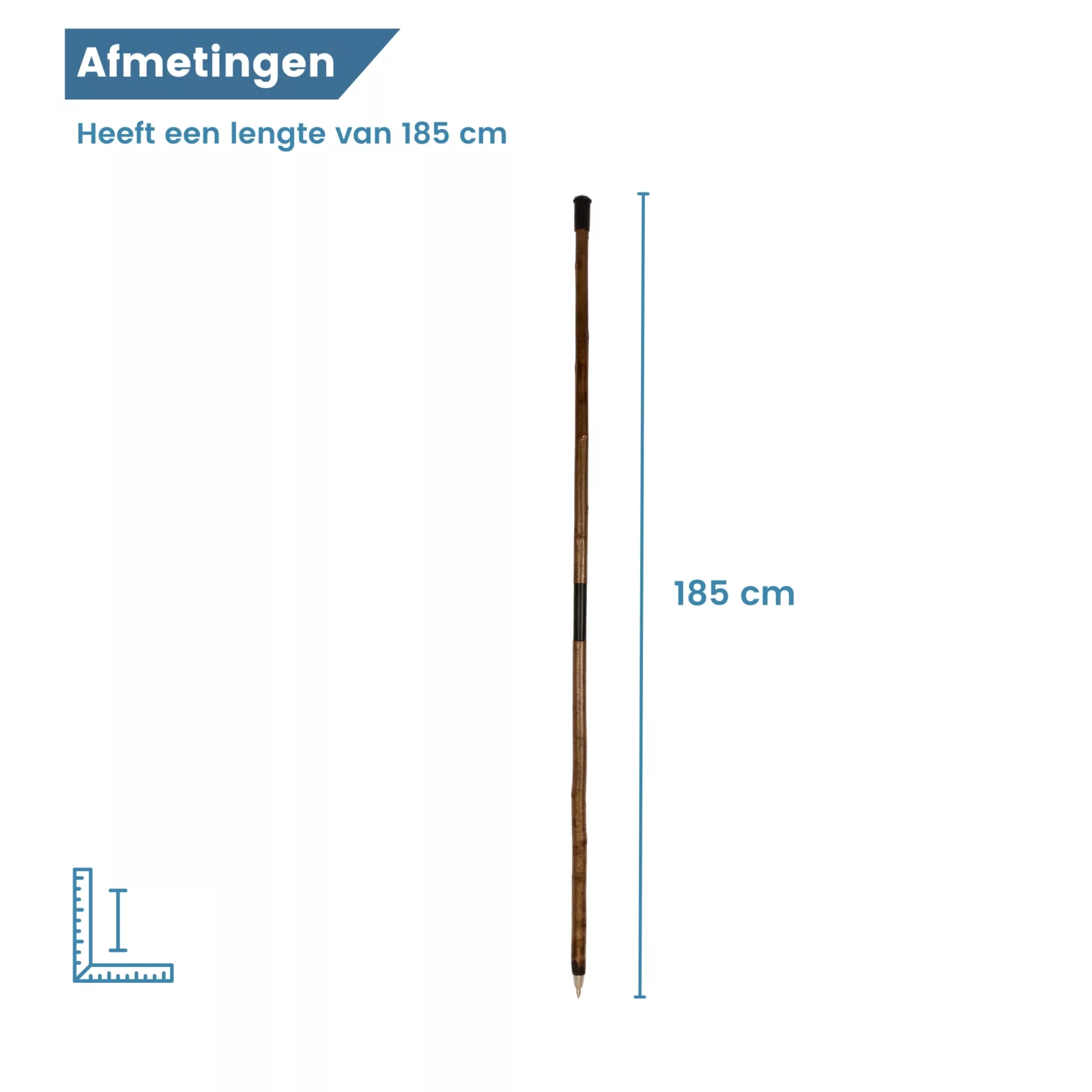 Dimensions du bâton de chasse : 185 cm de long