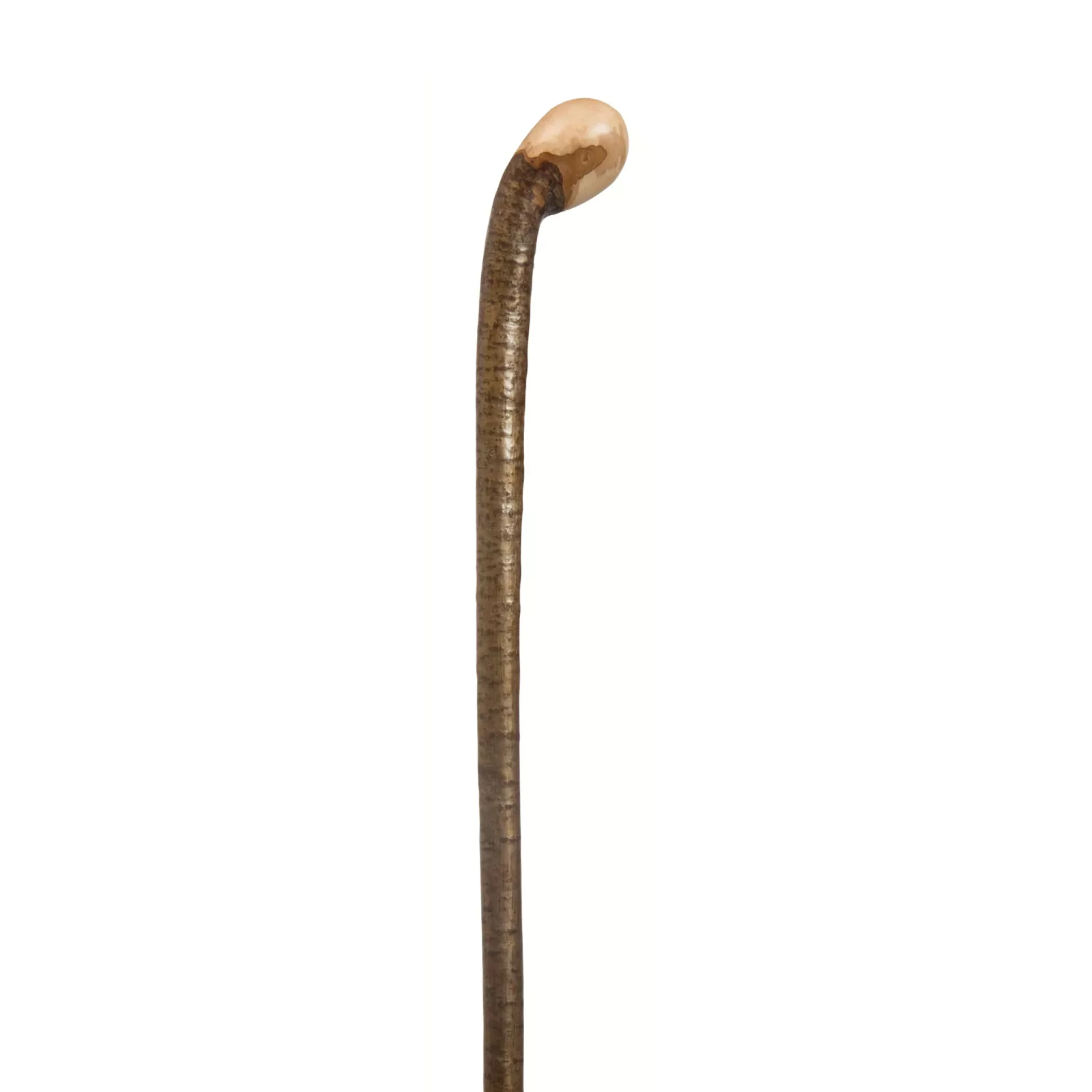 Bâton de chasse en bois de noisetier, à pommeau, 122 cm