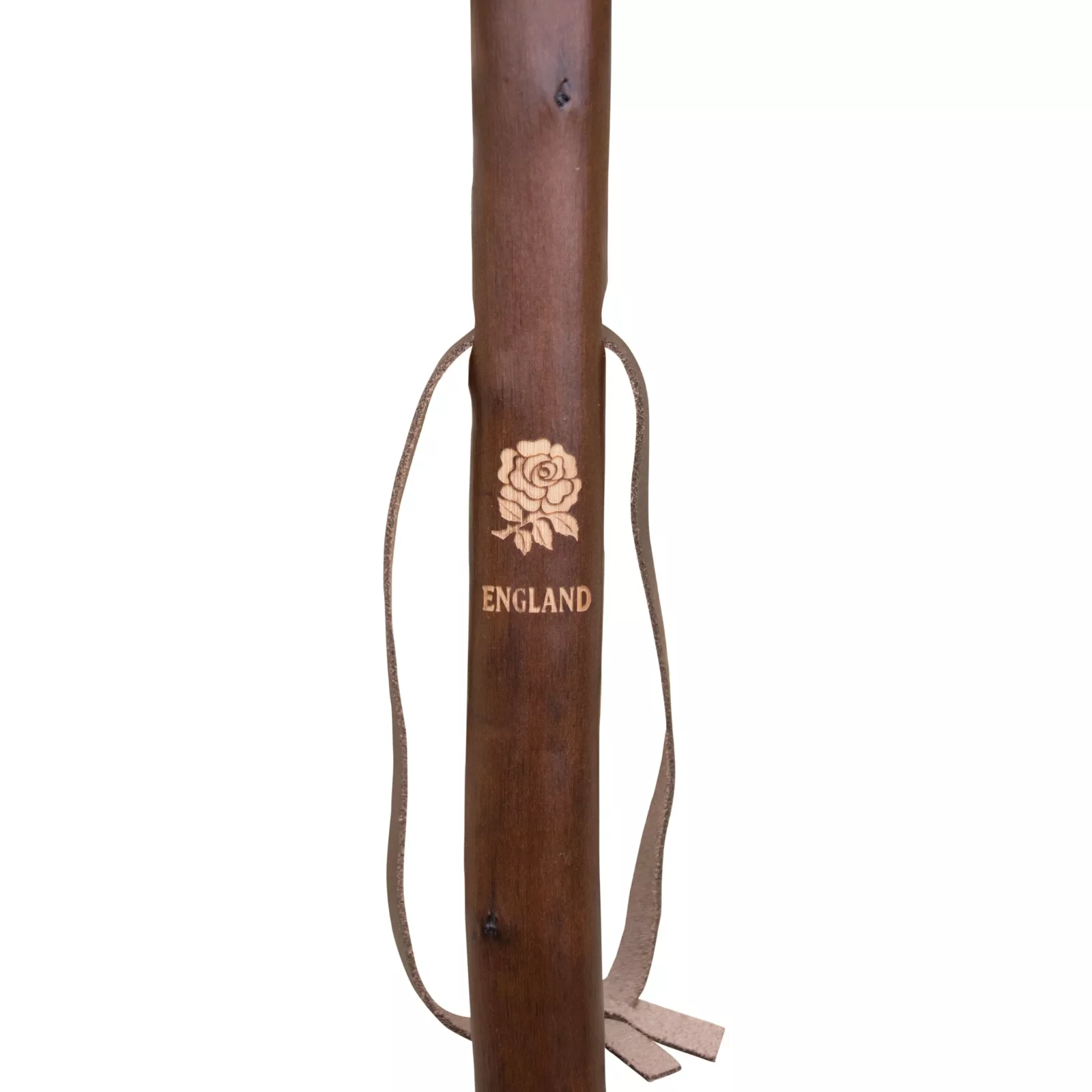 Bâton de chasse en bois de châtaignier, rose, logo Angleterre