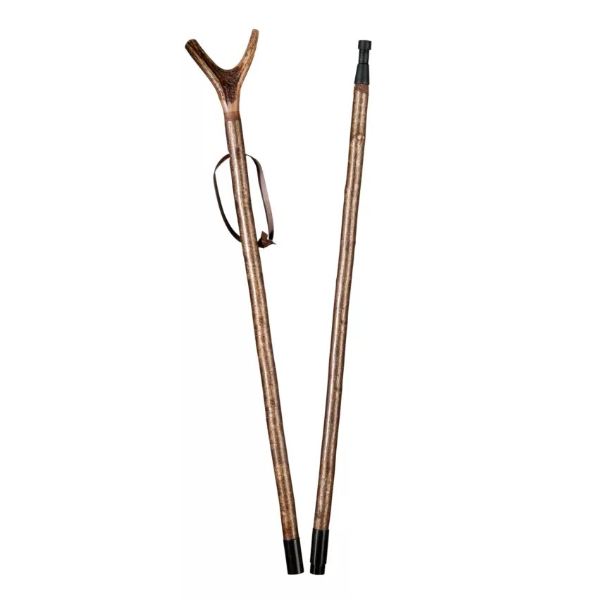 bâton de chasse avec bois de cerf, en deux parties, 170 cm
