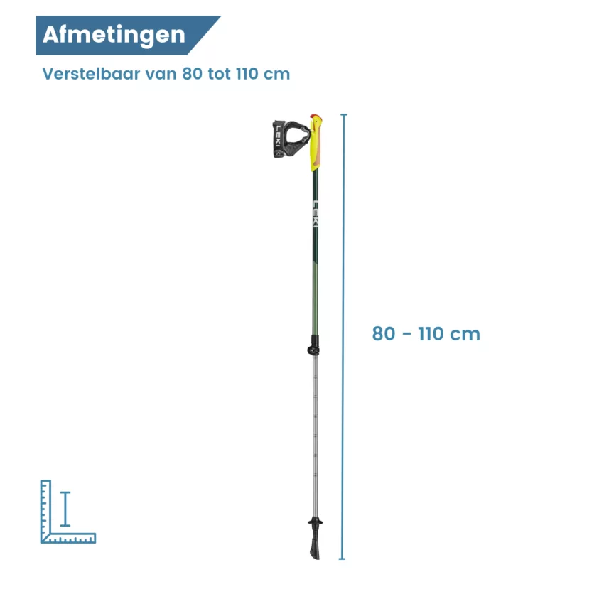 Bâtons de marche nordique Walker XS – dimensions