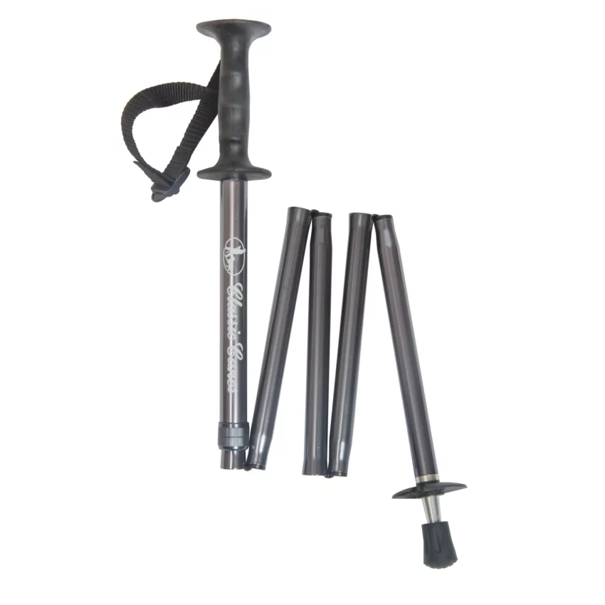 bâtons de randonnée pliables gris
