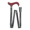 Classic Canes Canne de marche pliable – Poignée Derby rouge bordeaux