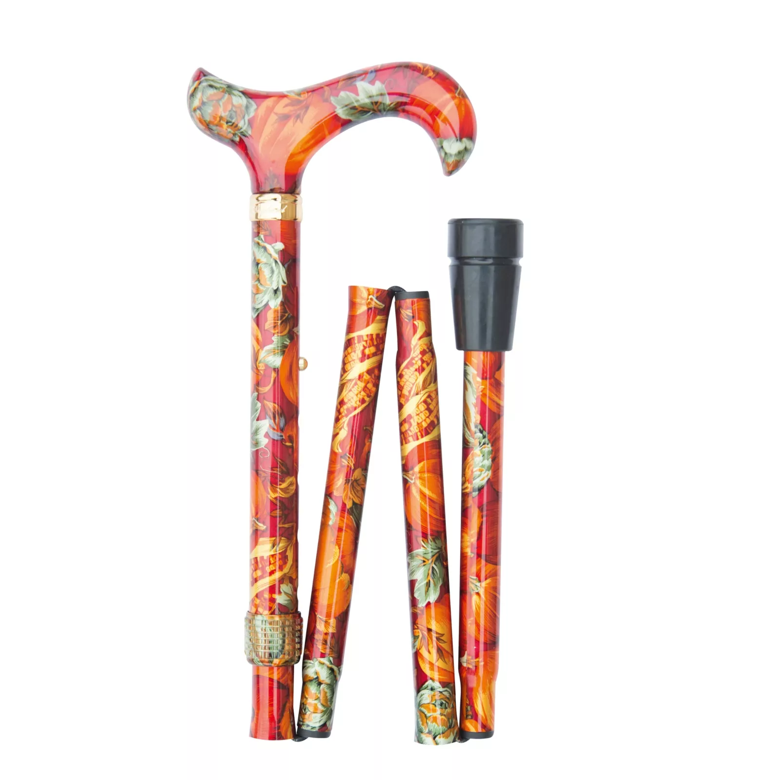 canne de marche pliable aux couleurs de l'automne