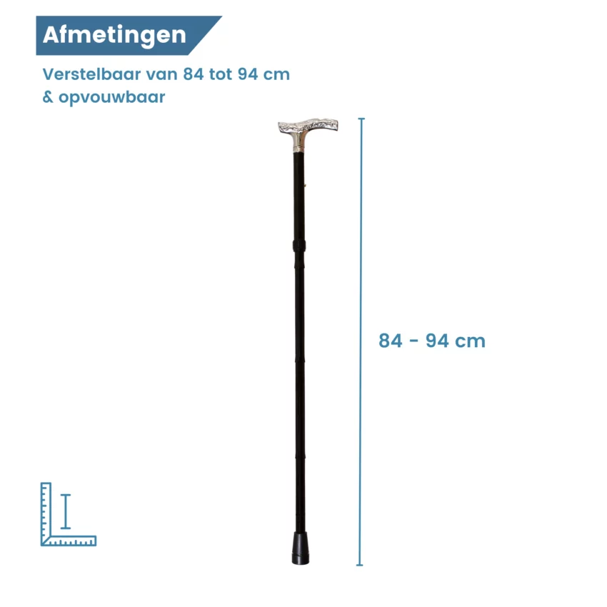 Dimensions de la poignée chromée