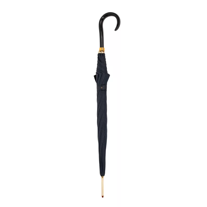 Parapluie en satin italien bleu foncé
