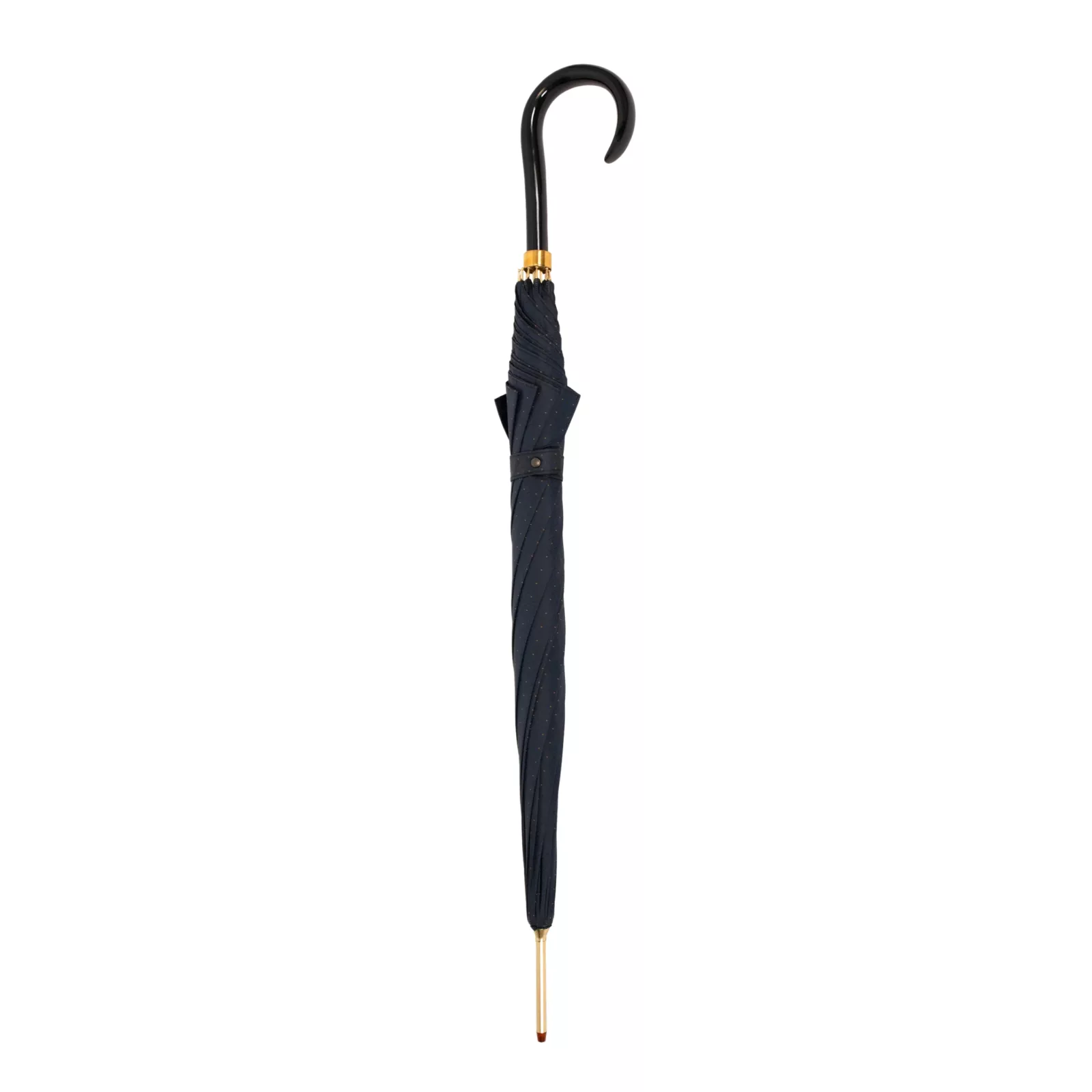 Parapluie en satin italien bleu foncé