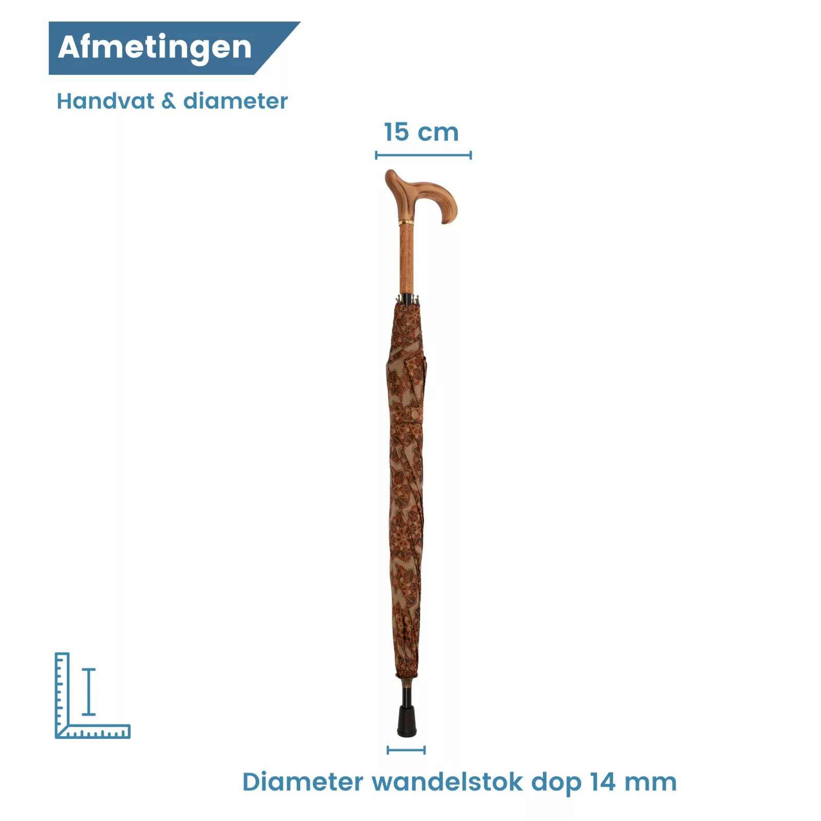 diamètre de la canne-parapluie